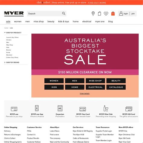 myer sale online.